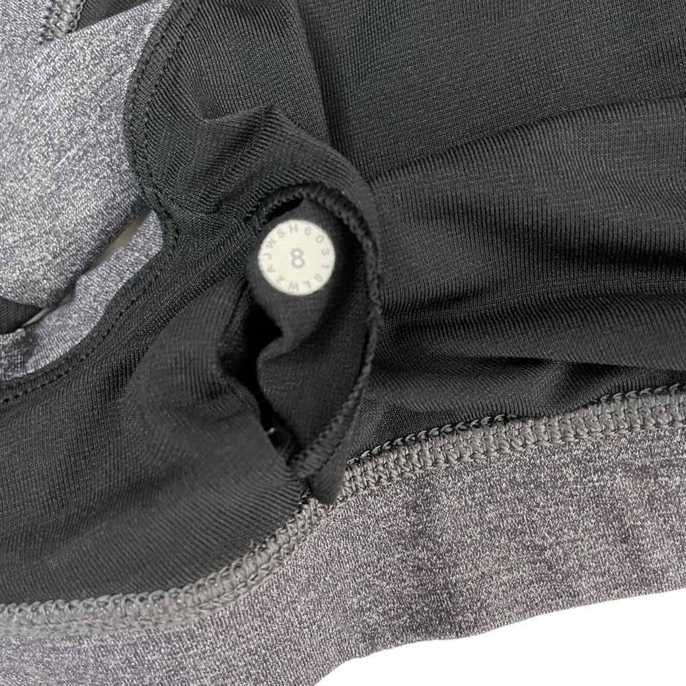 lululemon athletica Invigorate Bra Heathered Black Sz 8 - Picture 9 of 12